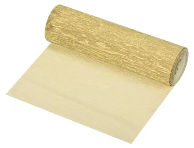 Crêpepapierrolle Gold 250 cm x 15 cm für Deko & Basteln