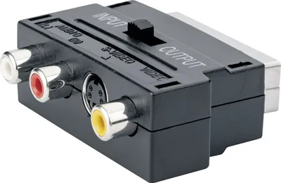 Zdjęcie produktu dla Schwaiger SCA7320 531, SCART (21-pin), 3 x RCA + S-Video, Męska, Żeńska, Czarny