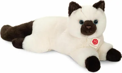 Immagine prodotto di Teddy Hermann Birma-Katze liegend, Kuscheltier, Stofftier, Plüschtier, 36 cm, 918233