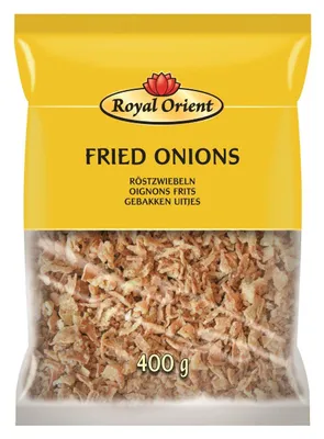 Obrázok produktu pre Royal Orient Gebakken Uitjes 400 g – chrumkavé cibuľové kolieska ako poleva
