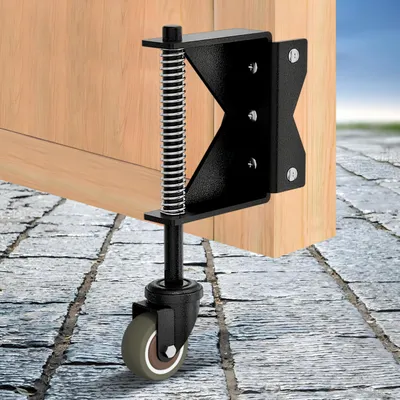 Productafbeelding van 2-inch poortrollen met schokabsorberende rubberwielen