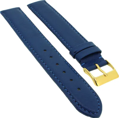 Produktbild von Beach XL Ersatzband Uhrenarmband Kalbsleder dunkelblau 22540G, Stegbreite:18mm