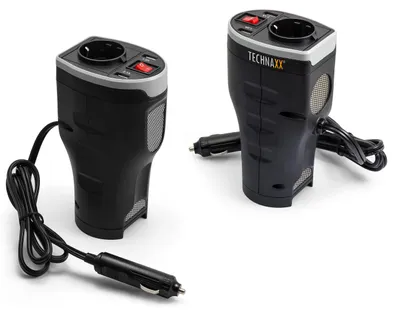 Productafbeelding van Sigarettenaansteker Stopcontact met 2 USB-poorten en 12 V naar 230 V Spanningsomvormer