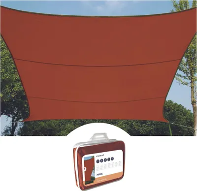 Produktbild von Perel GSS4320TR, Rechteckig, Terrakotta, Polyester, 160 g/m², Halteöse, 6 m²