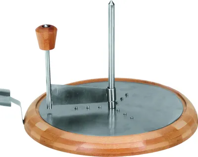Produktbild von NOUVEL Käsehobel mit Bambusbrett, entfernbarer Stahlplatte, 25.5x22.5x17.5 cm