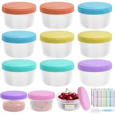 12er-Set Gefrierdosen 250 ml, Kunststoff, für Saucen & Snacks