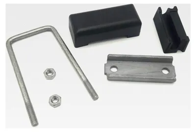 Produktbild von 10 Stück U-Bügel Befestigungshalterung Verbinder für 40mm x 60mm Vierkantpfosten Doppelstabmattenzaun