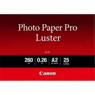 Produktbild von Canon LU-101 A2 Photo Paper Pro Luster – 260 g – 25 Sheets