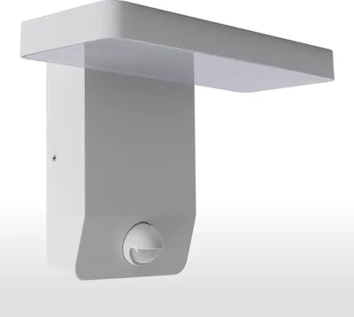 Produktbild von LED Außen-Wandleuchte 3015A1 Weiß – 9W, 900 Lumen, IP44, warmweiß mit Bewegungsmelder
