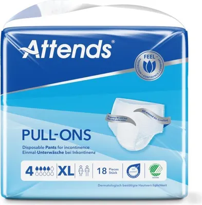 Image de ATTENDS Pull-Ons 4 XL - 4 paquets de 18 protections