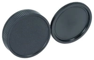Produktbild von vhbw Universal Objektivdeckel-Set für 42 mm Objektive - Front- und Rückdeckel, Kunststoff Schwarz