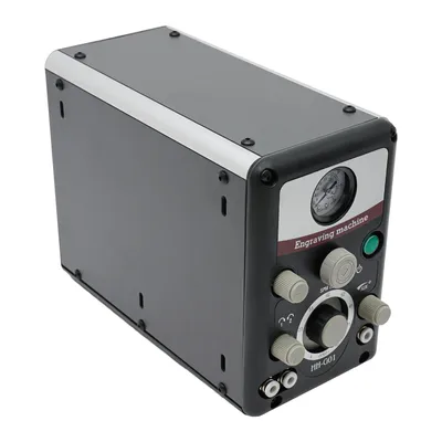 Produktbild von Pneumatischer Gravurhammer, einstellbarer Druck, Tischdesign, schwarz