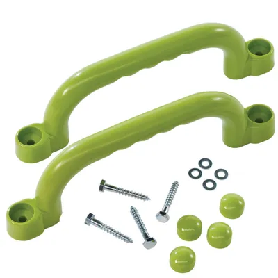 Produktbild von TRIBECCO Spielplatzhalter, 2er-Set, 25 × 7,5 cm, wetterfest und schlagfest, inkl. Montageset Lime