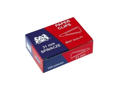 Zdjęcie produktu dla Grand, Spinacze trójkątne t-28, 100 sztuk