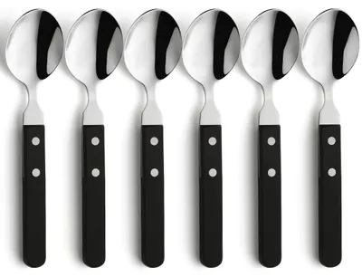Produktbild von Amefa 6-tlg. Menülöffel Set PIZZA 6-teilig schwarz