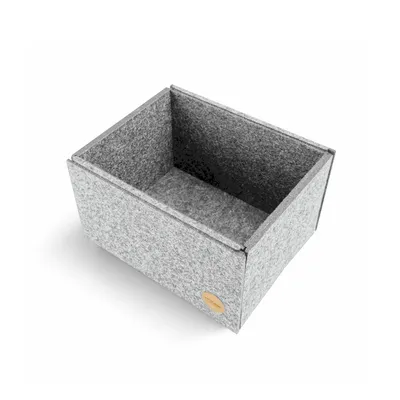Produktbild von Aufbewahrungsbox CLEAN Filz 16 x 20 x 12 cm ohne Deckel in hellgrau meliert