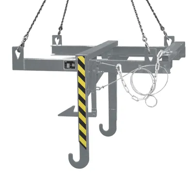 Produktbild von Bauer Kipptraverse für Baustoffbehälter BBT, lackiert, Mausgrau