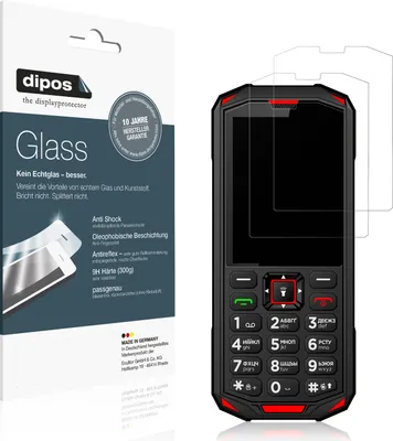 Produktbild von 2x Schutzfolie für Sigma X-treme PA68 Wave matt - Anti-Shock 9H Folie dipos Glass Kunststoffglas