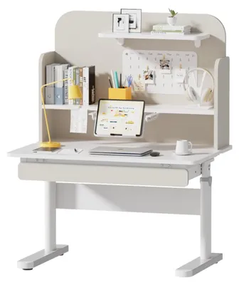 Obrázok produktu pre Sivý nastaviteľný detský písací stôl Spacetronik SPE-X114G s nadstavcom 80x60