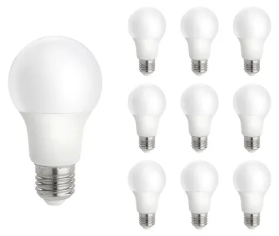 Produktbild von Spectrum E27 LED Lampe A60 9W 820lm 3000K Warmweiß 230V 60mm 10 Stück