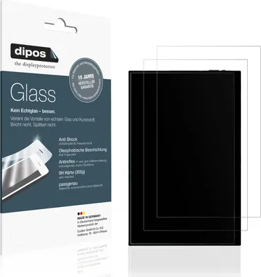 Produktbild von 2x Schutzfolie für CAPERAVE CF15T matt - Anti-Shock 9H Folie dipos Glass Kunststoffglas