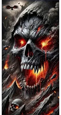 Diamond Painting Totenkopf 45x85 cm, DIY-Bastelset, Erwachsene