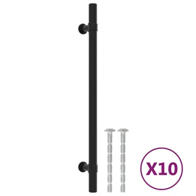 Produktbild von Möbelgriffe 10 Stk. Schwarz 192 mm Edelstahl