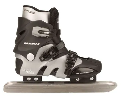 Produktbild von Nijdam schlittschuhe Hardboot schwarz/silber Größe 41
