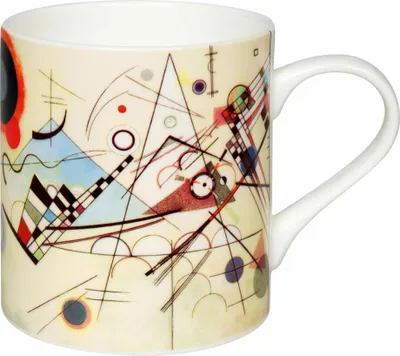 Immagine prodotto di Könitz Becher W. Kandinsky - Komposition 8, Tasse, Kaffeebecher, Bone China, Bunt, 385 ml, 11 2 004 2717