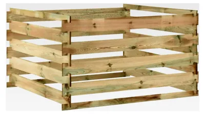 Produktbild von Lattenkomposter 120x120x70 cm Kiefernholz imprägniert