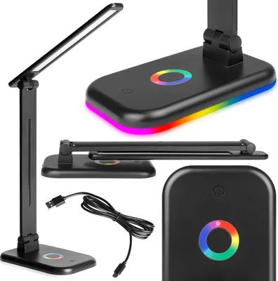 Produktbild von MasterLED LED Schreibtischlampe Alma – 3-Farbtemperaturen 3000-6500K CCT – Dimmbar mit Touch-Steuerung & USB-C – Ideal für Büro, Arbeiten & Lesen