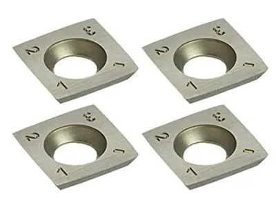 Image de Plaquette carrée | 15x15x2.5/R170/R8/40°/T10MG |Lames réversibles adaptées au bois dur et tendre et au plastique | Précoupeur | Hundegger |20 pièces