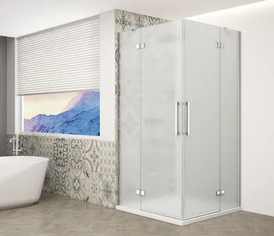 Obrázek produktu pro Gelco TRINITY CHROME obdélníkový sprchový kout 1200x1000mm, rohový vstup, matné sklo - GT2210-12M-CH