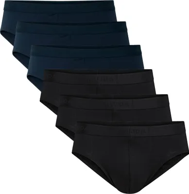 Produktbild von CALIDA Herren Slip, 6er Pack - Natural Benefit, Elastikbund, Single Jersey Dunkelblau/Schwarz XXL (58/60)
