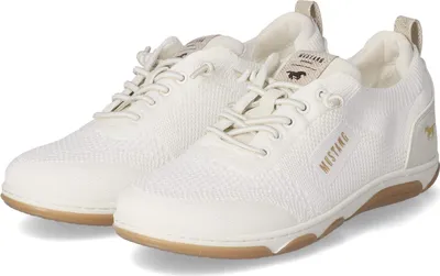 Produktbild von Mustang Damen Low Sneaker Weiß Textil Größe: 37