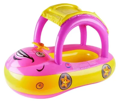 Imagen del producto de Elzusha - Flotador para bebés con forma de coche