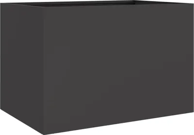 Produktbild von vidaXL Pflanzkübel Schwarz 62x47x46 cm Stahl