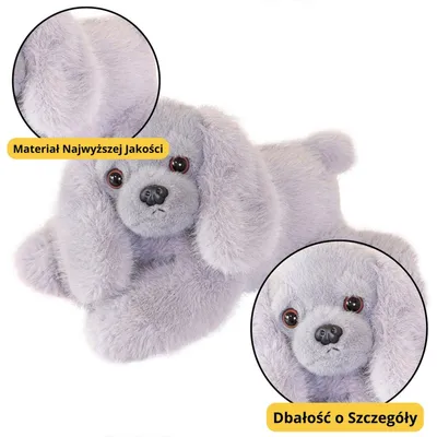 Image de Peluche Cocker Spaniel Chien Avec Pattes Lestées Gris 30cm