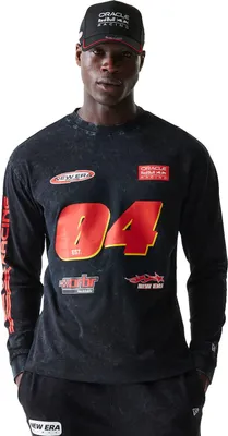 Produktbild von New Era Motorsport Longsleeve - Red Bull Racing schwarz - S