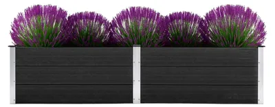 Produktbild von Hochbeet 250x100x54 cm WPC Grau