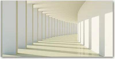 Imagen del producto de Tulup® - Cuadro sobre lienzo - 120x60 cm - Arte para la pared - Impresiones sobre lienzo - Impresión en lienzo - Paisajes y arquitectura - Blanco - Pasillo
