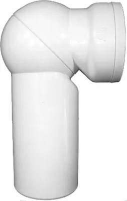 Obrázok produktu pre Hutterer & Lechner HL210.WE WC-prípojka DN110 s otočným kĺbom, biela, 1 ks.