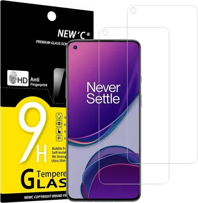 Produktbild von Panzer Schutz Glas 2 Stück für OnePlus 8T 9H Härte Ultra-klar