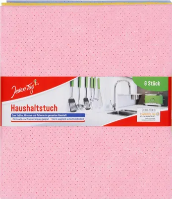 Produktbild von Jeden Tag Haushaltstuch 38x38cm (6Stk Packung)