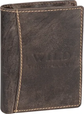 Produktbild von Bag Street Wild Things Only Herren Leder Geldbörse 5452, Farbe:Braun
