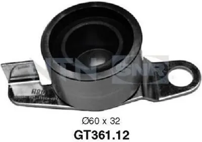 Produktbild von SNR GT361.12 Spannrolle Zahnriemen Ø60mm für HONDA Accord VI Limousine (CK, CG, CH, CF8) für ROVER 600 (RH)
