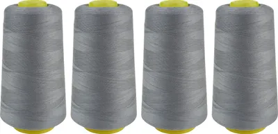 Produktbild von VBS Overlock Nähgarn 40/2, 4 Rollen à 3000 Yard Grau