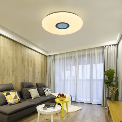 Produktbild von Led Deckenleuchte mit APP-Steuerung und Fernbedienung JDONG Bluetooth Deckenlampe 54W,sternenhimmel , dimmbar, 3000-6500 Kelvin, Farbwechsel, Weißes Rauschen, Durchmesser 50CM