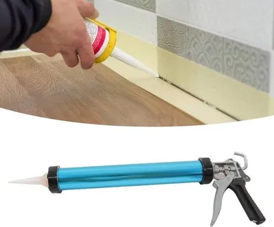 Image de Pistolet à mastic en aluminium anti-gouttes avec poignée rotative