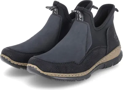 Produktbild von Rieker Damen Stiefeletten/ Ankle Boots Schwarz Textil-Synthetik-Mix Größe: 38
